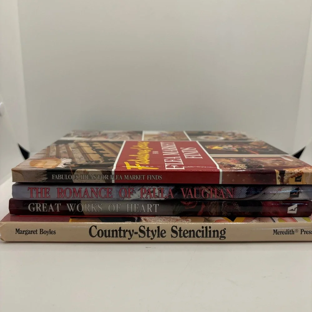 Craft & Home Decorating Books‎ Lot: Country Style, Flea Market, Romance, Heart